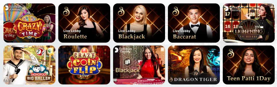 Juegos de casino en vivo RICHY CASINO